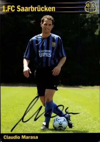Autogrammkarte Fußballer Claudio Marasa, 1. FC Saarbrücken, Autogramm