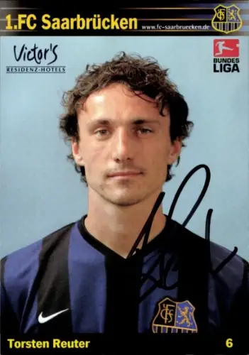 Autogrammkarte Fußballer Torsten Reuter, 1. FC Saarbrücken, Autogramm