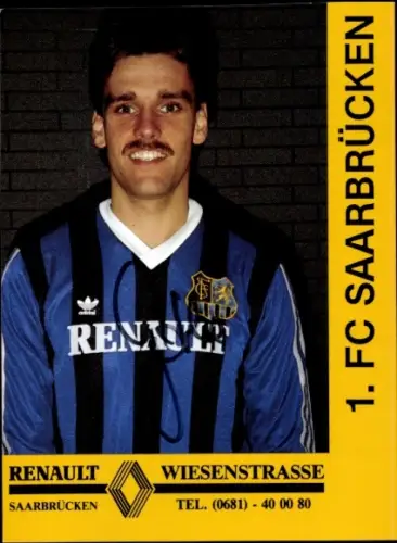 Autogrammkarte Fußballer Florian Gothe, 1. FC Saarbrücken, Autogramm