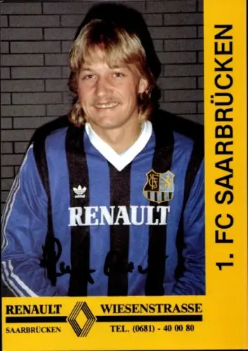 Autogrammkarte Fußballer Gernot Ruof, 1. FC Saarbrücken, Autogramm