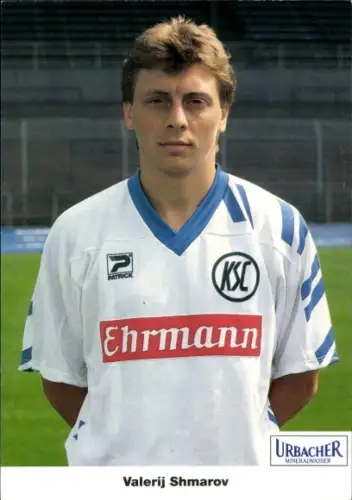 Autogrammkarte Fußballer Valerij Shmarov, Karlsruher SC, Autogramm