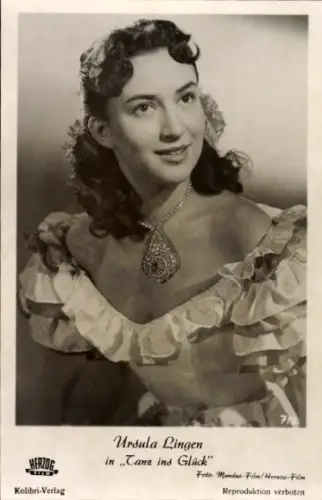 Foto Schauspielerin Ursula Lingen in Tanz ins Glück, Portrait