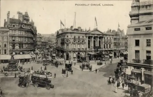 Ak London City England, Piccadilly Circus