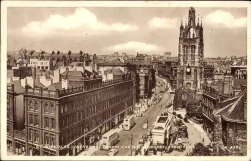 Ak Newcastle upon Tyne England, St. Nicholas Kathedrale