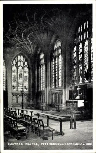 Ak Peterborough Cambridgeshire England, Ostkapelle, Peterborough Kathedrale