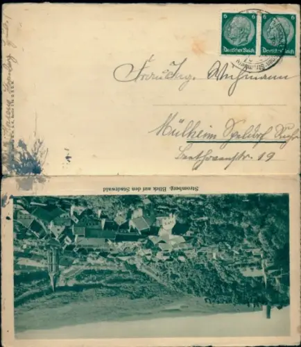 Klapp Ak Stromberg im Hunsrück, Stadtwald