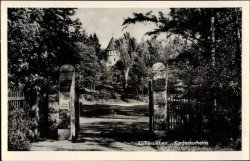 Ak Aschersleben im Salzlandkreis, Kinderkurheim