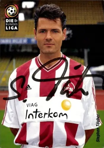 Autogrammkarte Fußballer Stephan Täuber, 1. FC Nürnberg, Autogramm