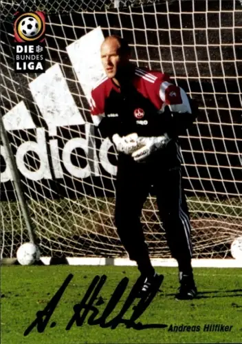 Autogrammkarte Fußballer Andreas Hilfiker, 1. FC Nürnberg, Autogramm