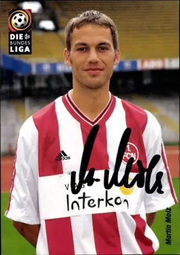 Autogrammkarte Fußballer Martin Molz, 1. FC Nürnberg, Autogramm