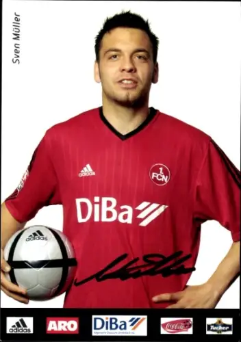 Autogrammkarte Fußballer Sven Müller, 1. FC Nürnberg, Autogramm