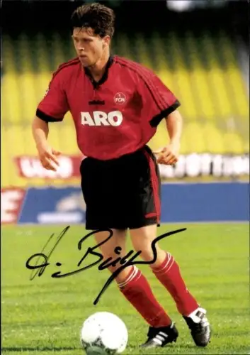 Autogrammkarte Fußballer Henning Bürger, 1. FC Nürnberg, Autogramm