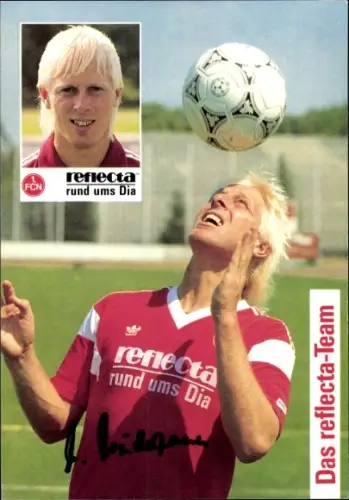 Autogrammkarte Fußballer Uwe Weidemann, 1. FC Nürnberg, Autogramm