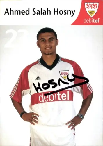 Autogrammkarte Fußballer Ahmed Salah Hosny, VfB Stuttgart, Autogramm