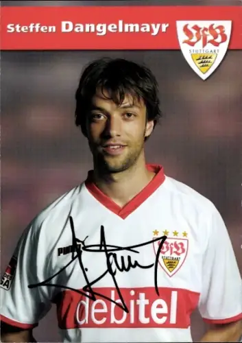 Autogrammkarte Fußballer Steffen Dangelmayr, VfB Stuttgart, Autogramm