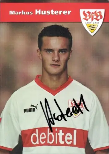 Autogrammkarte Fußballer Markus Husterer, VfB Stuttgart, Autogramm