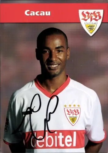 Autogrammkarte Fußballer Cacau, VfB Stuttgart, Autogramm