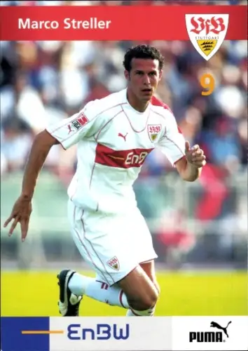 Autogrammkarte Fußballer Marco Steller, VfB Stuttgart, Autogramm