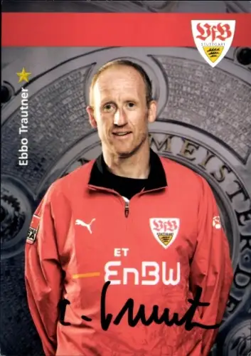 Autogrammkarte Torwarttrainer, VfB Stuttgart, Autogramm