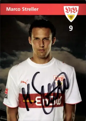 Autogrammkarte Fußballer Marco Streller, VfB Stuttgart, Autogramm