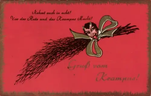 Ak Nehmt euch in acht, Krampus, Rute