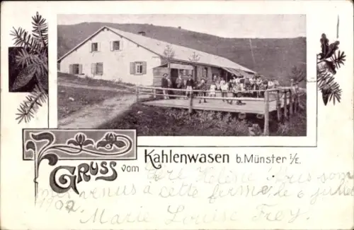 Ak Munster Münster Elsass Haut Rhin, Kahlenwasen