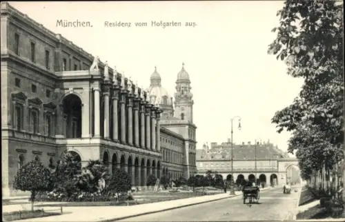 Ak München, Residenz, Hofgarten