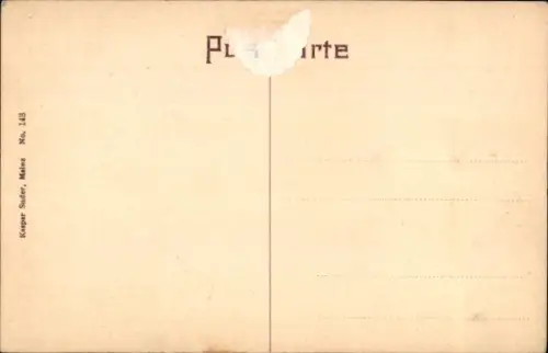 Ak Rüdesheim am Rhein, Nationaldenkmal Rudesheim, Burg Rheinstein, Gruss vom Niederwald, Rüdeshei