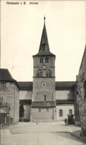Ak Turckheim Türkheim Elsass Haut Rhin, Kirche