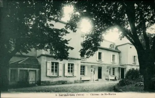 Ak Sermérieu Isère, Château de St-Martin, 9. Sermérieu (Isère), 