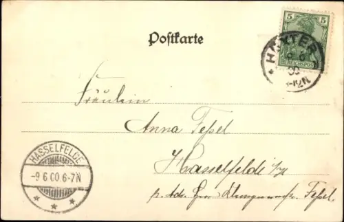 Ak Höxter an der Weser, Panorama, Brücke