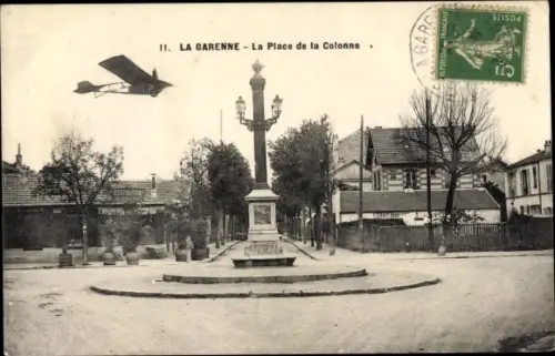 Ak La Garenne Colombes Hauts de Seine, Place de la Colonne