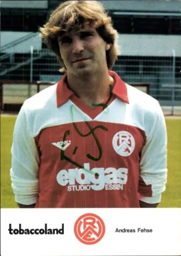 Autogrammkarte Fußballer Andreas Fehse, Rot Weiss Essen, Autogramm