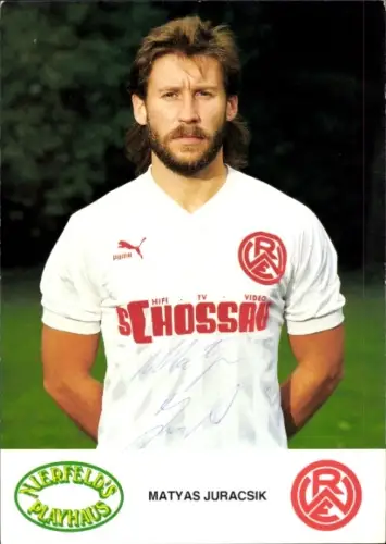 Autogrammkarte Fußballer Matyas Juracsik, Rot Weiss Essen, Autogramm