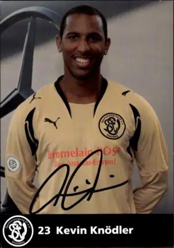 Autogrammkarte Fußballer Kevin Knödler, SV 07 Elversberg, Autogramm