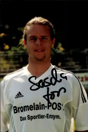 Autogrammkarte Fußballer Sascha Loos, SV 07 Elversberg, Autogramm