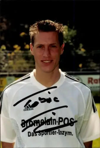 Autogrammkarte Fußballer Tobias Fick, SV 07 Elversberg, Autogramm