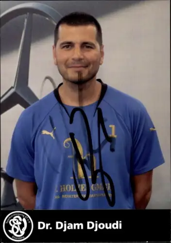 Autogrammkarte Dr. Djam Djoudi, SV 07 Elversberg, Autogramm