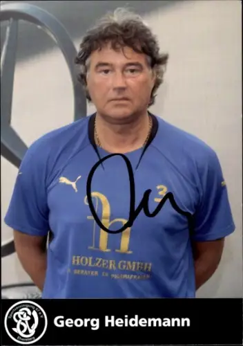 Autogrammkarte Physiotherapeut Georg Heidemann, SV 07 Elversberg, Autogramm