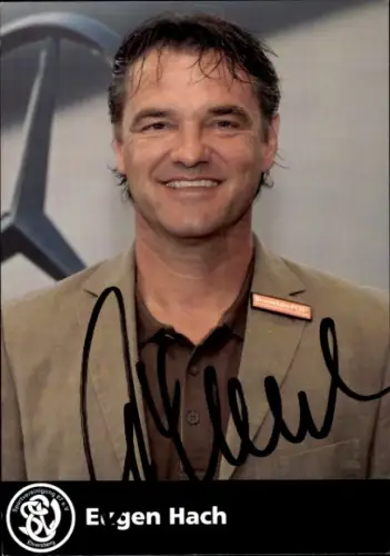 Autogrammkarte Sportdirektor Eugen Hach, SV 07 Elversberg, Autogramm