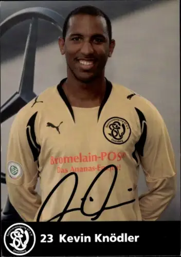 Autogrammkarte Fußballer Kevin Knödler, SV 07 Elversberg, Autogramm