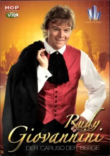 Autogrammkarte Sänger Rudy Giovannini, Portrait
