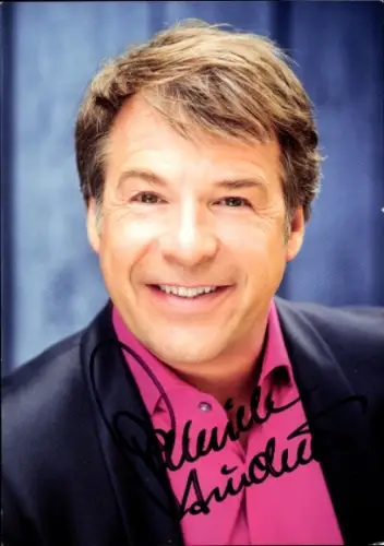 Autogrammkarte Sänger Patrick Lindner, Portrait, Autogramm