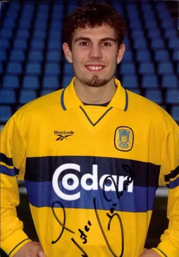 Ak Fußballspieler Peter Graulund, Aarhus GF, Autogramm