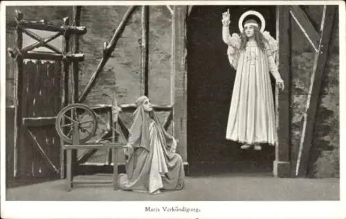 Ak Passionsspiele, Maria Verkündigung