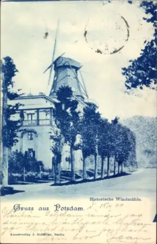 Ak Potsdam, Historische Windmühle