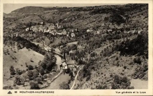 Ak Mouthier Hautepierre Doubs, Gesamtansicht