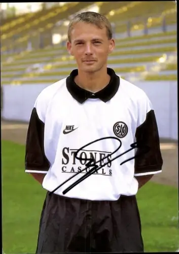 Autogrammkarte Fußballer Jörg Beyel, SG Wattenscheid 09, Autogramm