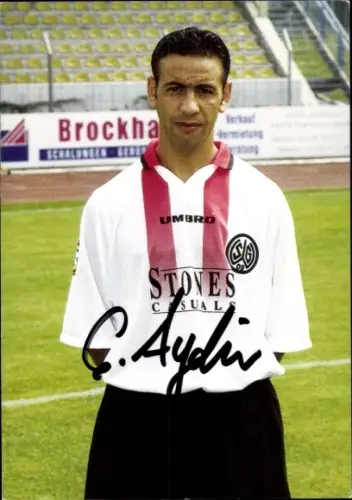Autogrammkarte Fußballer Cetin Aydin, SG Wattenscheid 09, Autogramm