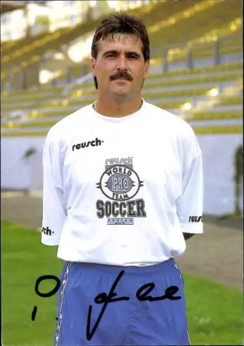 Autogrammkarte Co Trainer Peter Kunkel, SG Wattenscheid 09, Autogramm